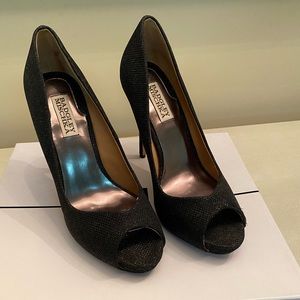 Badgley Mischka Jossie Open Toe Pumps, Size 8
